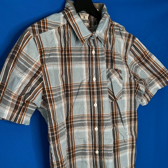 Volcom men's classic button up SS - Picture 1 of 8